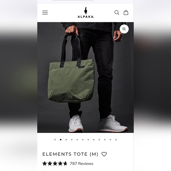 Alpaka Other - Alpaka Elements "BLACK" Tote Medium Unisex